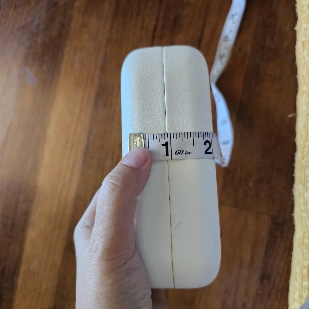 Chloé Eyewear Case with Logo Plaque White‎ Leather Hard Case